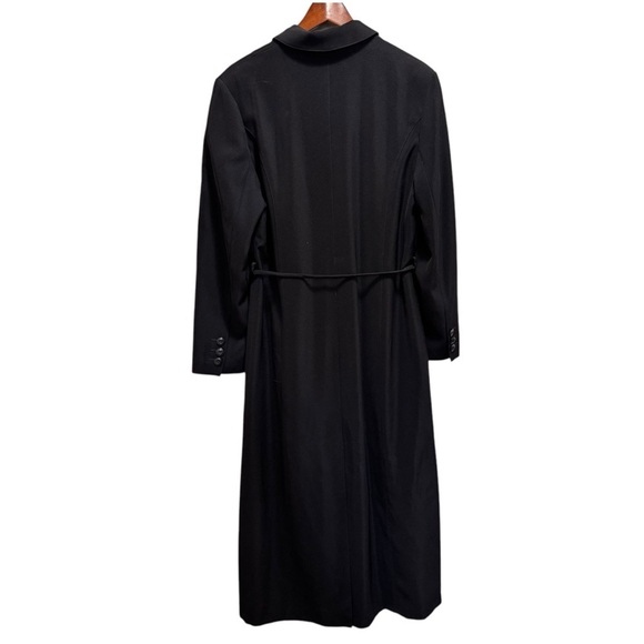 Apropos Black Belted Trench Coat Size Medium - Picture 11 of 15